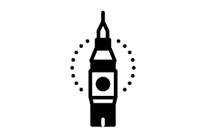 British london solid icon, a Solid Icon by Creative priyanka