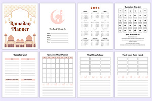 Ramadan Planner 2024 Canva Template