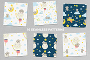 Good night. Cute bears collection., an Animal Illustration by Kate Art (Thumbnail 6 of 14)