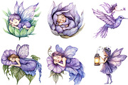 Watercolor Magical Garden, a Seasonal Illustration by DreamArtGraphic (Thumbnail 2 of 4)