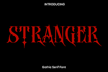 Stranger - Gothic Serif Font