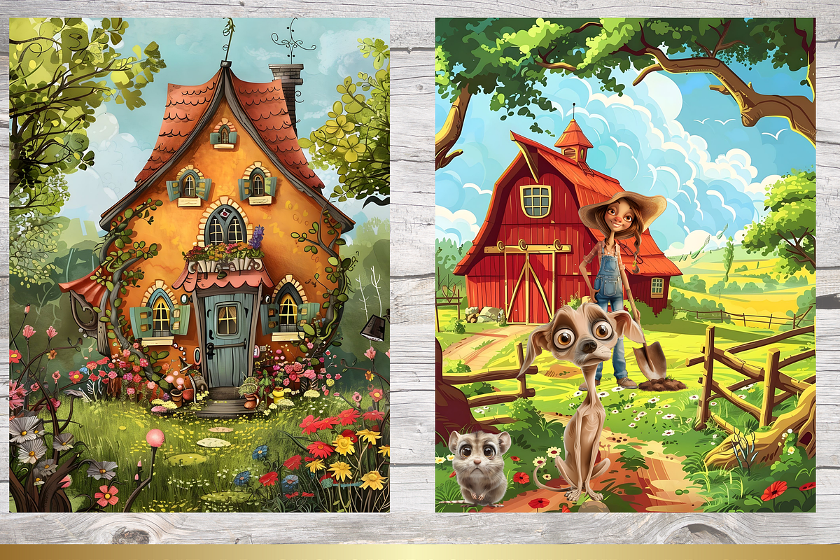 QUIRKY FARM ANIMALS CLIPART BUNDLE, an Animal Illustration by Daring Digies (Photo 9 of 10)