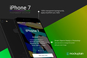Iphone 7 Mockup Flying Black, an iPhone Mockup by mockuptain (Thumbnail 4 of 7)