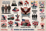 Memorial Day Sublimation Bundle, an Object Graphic by GlitterCraft (Thumbnail 1 of 61)