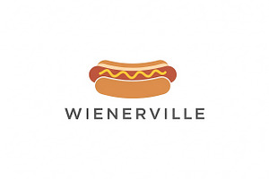 Wienerville Hot Dog, a Branding & Logo Template by Logocreative