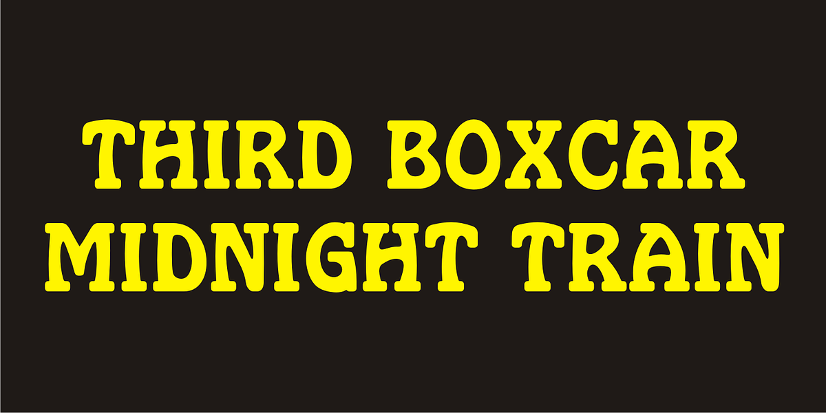 Rail Bum JNL, a Slab Serif Font by Jeff Levine Fonts (Photo 2 of 4)