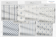 Floral Linen - Seamless Patterns, a Pattern Graphic by InaCorart (Thumbnail 4 of 6)