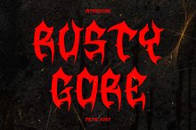 Rusty Gore - Metal Font
