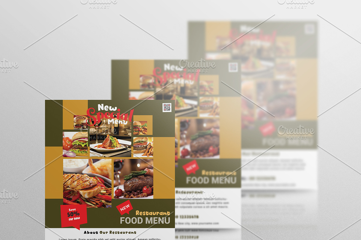 Restaurant Flyer, a Flyer Template by GreenPixi (Photo 4 of 4)