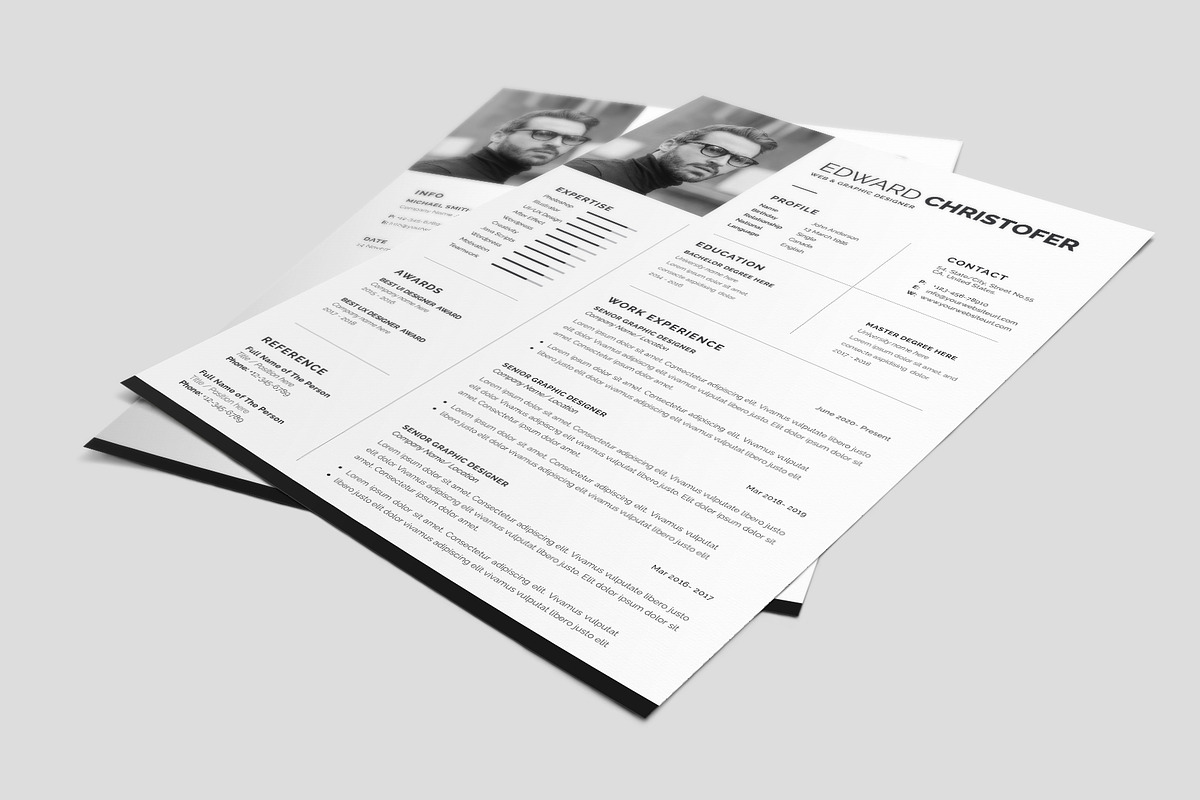 Resume / CV Template, a Resume Template by Abdul Studio (Photo 3 of 5)
