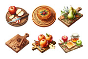 Autumn Cutting Board Clipart Bundle, an Illustration by Daily.Designs (Thumbnail 4 of 5)