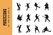 Musicians vector silhouette, a Person Illustration by Syaeful Anas (Thumbnail 1 of 3)