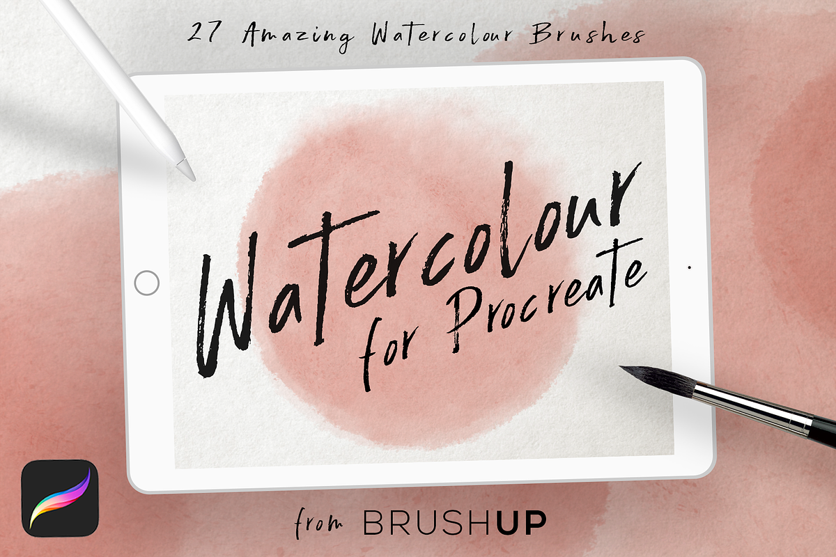 Watercolour for Procreate, a Brush Add-On by BrushUp (Photo 1 of 8)