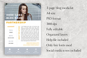 Blog Media Kit · 3 pages, a Resume Template by Eternel Design Studio (Thumbnail 2 of 4)