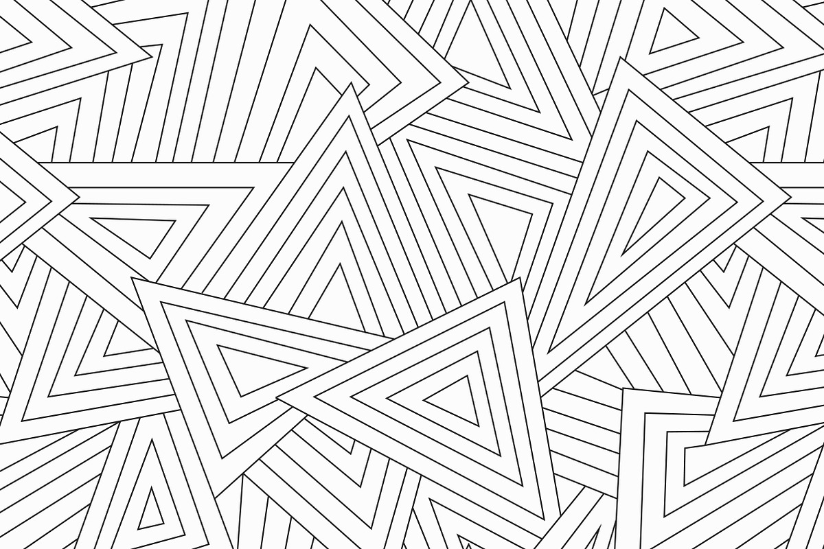 Monochrome Triangle Patterns, a Pattern Graphic by Gudiny (Photo 11 of 11)