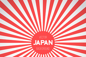 Japan Flag Vector Background, a Decorative Illustration by RaZZeRs