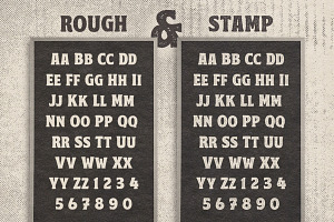 Penster Bross - Rough Display Font