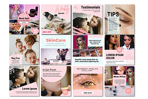 Instagram Template Canva Skincare