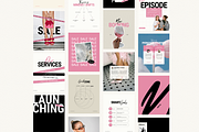 Pink Bold Instagram Template, a Social Media Template by Row Creative (Thumbnail 7 of 10)