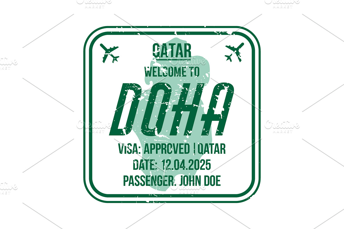 Passport Stamps & Travel Visa Signs, a Transportation Illustration by Kaushal Jangid (Photo 22 of 28)