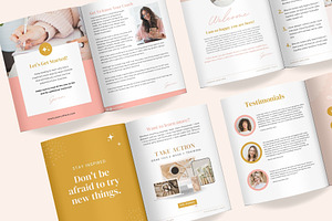 Ebook Template Canva, Boho Coach