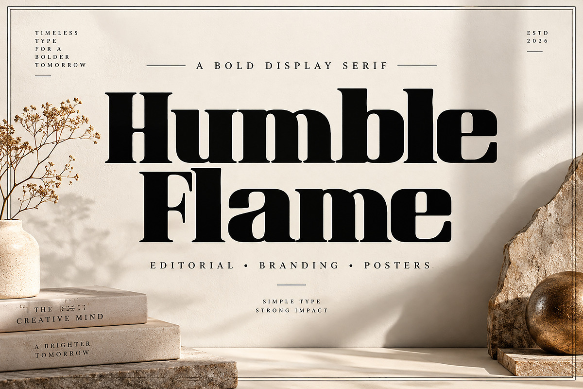 Humble Flame, a Serif Font by Wow Magic (Photo 1 of 5)