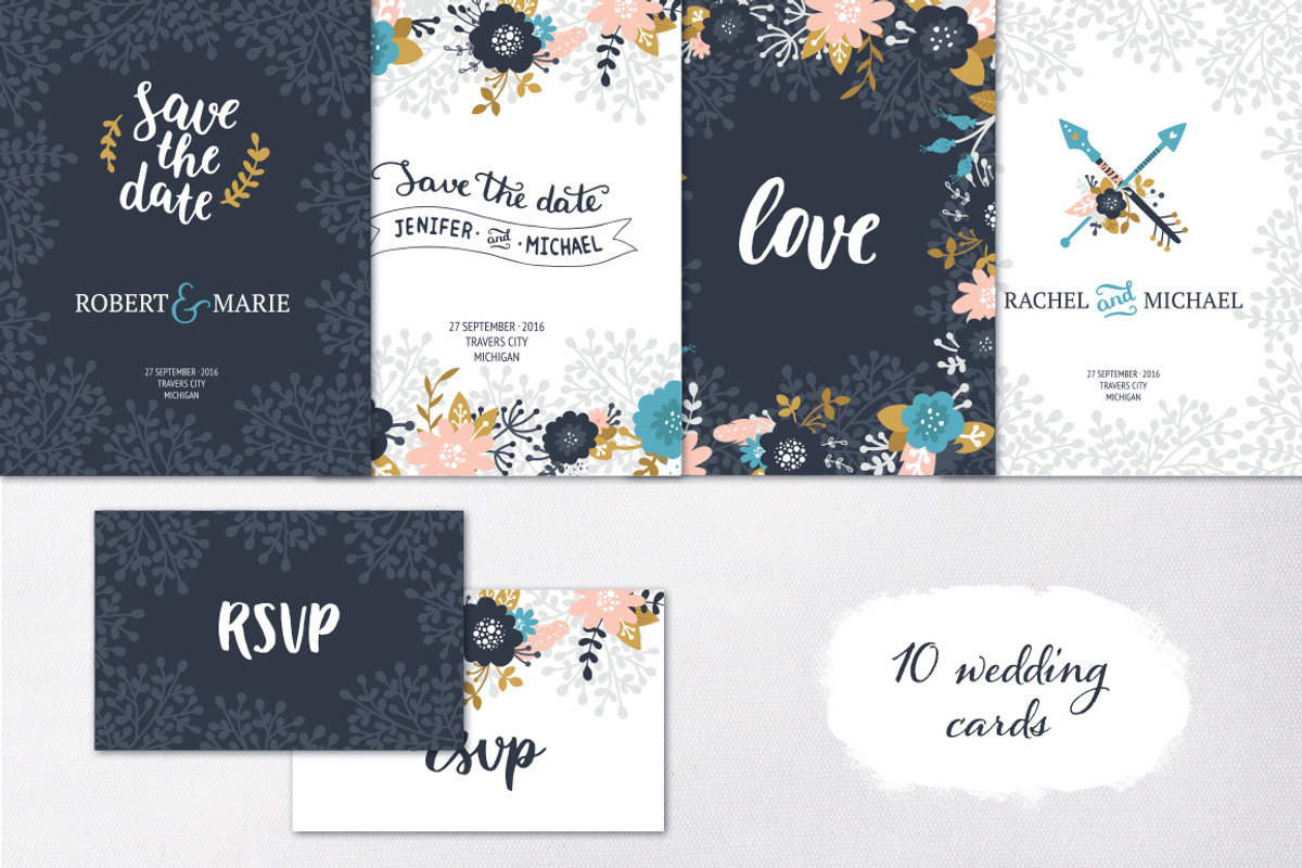 Boho Wedding Collection, an Illustration by tatiletters (Photo 7 of 8)