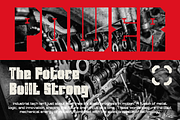 Dexvor Bold Industrial Display Font, a Font by PutraCetol Studio (Thumbnail 2 of 5)