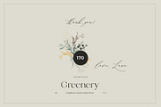 -50% GREENERY watercolor gold leaves, an Illustration by Lana Elanor (Thumbnail 13 of 13)