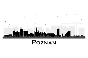 Poznan Poland City Skyline.