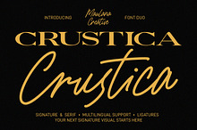 Crustica Font Duo Serif Script Type