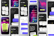 Task manager app design pack UI KIT, an App Template by Lazyinterface UX UI Team (Thumbnail 2 of 5)