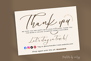 Minimal Thank You Card for Business, a Card Template by Elegant_Studio44 (Thumbnail 5 of 6)