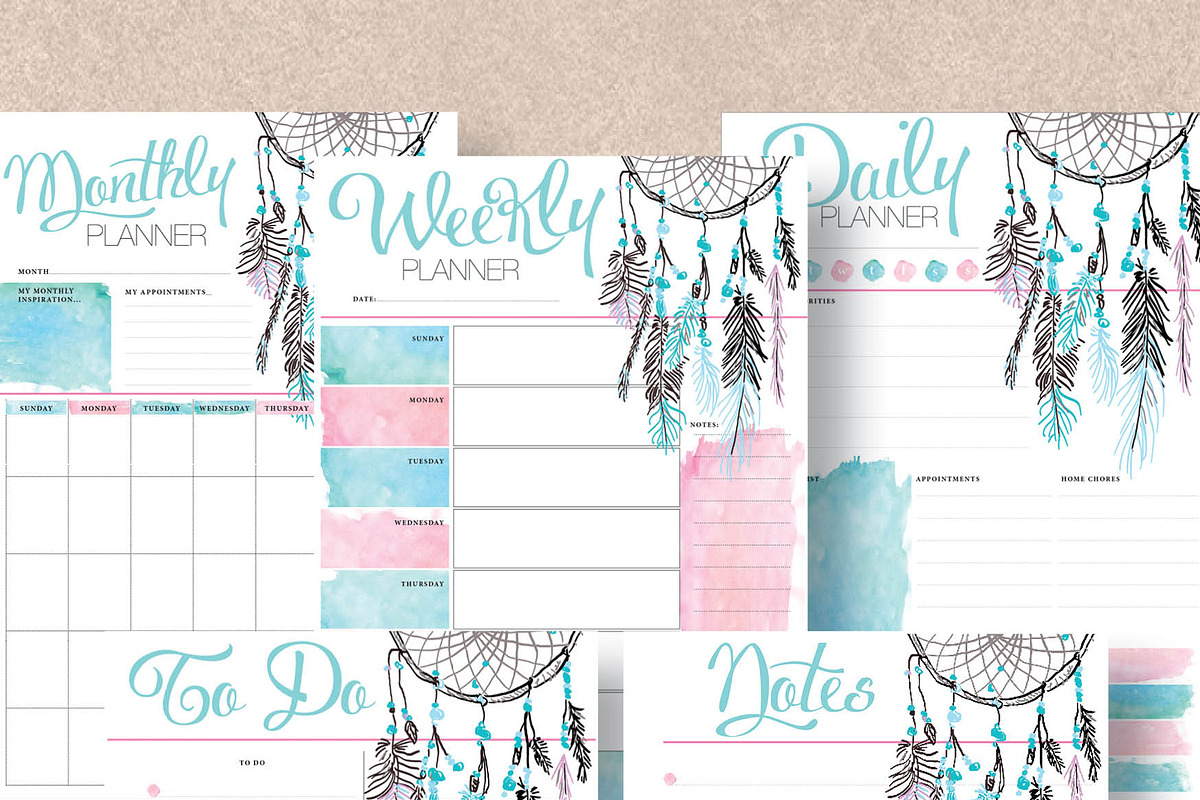 Organizers: Sunday Start Letter/Half, a Stationery Template by Stick with Sam (Photo 1 of 4)