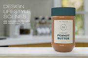 3D Peanut Butter Mockup, a Packaging Mockup by Silver Moon Design School (Thumbnail 3 of 3)