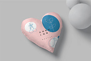 Heart Shape Cushion Mockups, a Household Mockup by megostudi0 (Thumbnail 2 of 6)