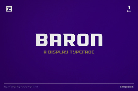 Baron, a Font by VarsityType®