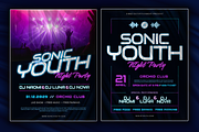SONIC - DJ Event Flyer Templates, a Flyer Template by Inviline.co (Thumbnail 3 of 7)