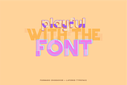 Forward Crossover - layered typeface, a Sans Serif Font by Revorklabs (Thumbnail 5 of 7)