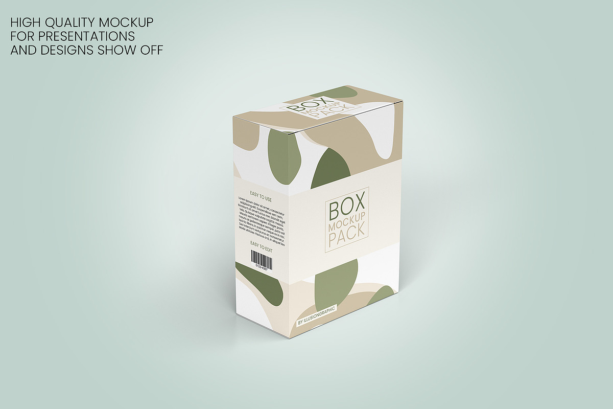Package Box Mockups - 9 box sizes, a Packaging Mockup by Illusiongraphic (Photo 2 of 19)
