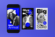 Blue Winter Fashion Instagram Pack, a Social Media Template by graphicook (Thumbnail 3 of 3)