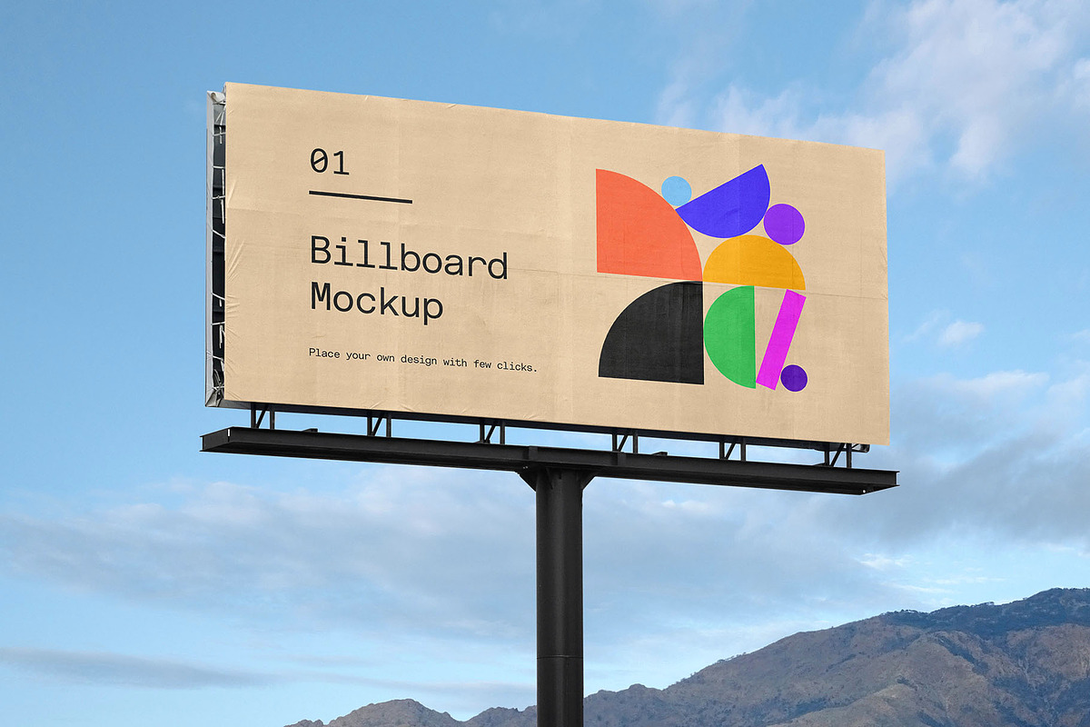 Billboard Poster Street Mockup, an Advertising Mockup by Asylab (Photo 1 of 5)
