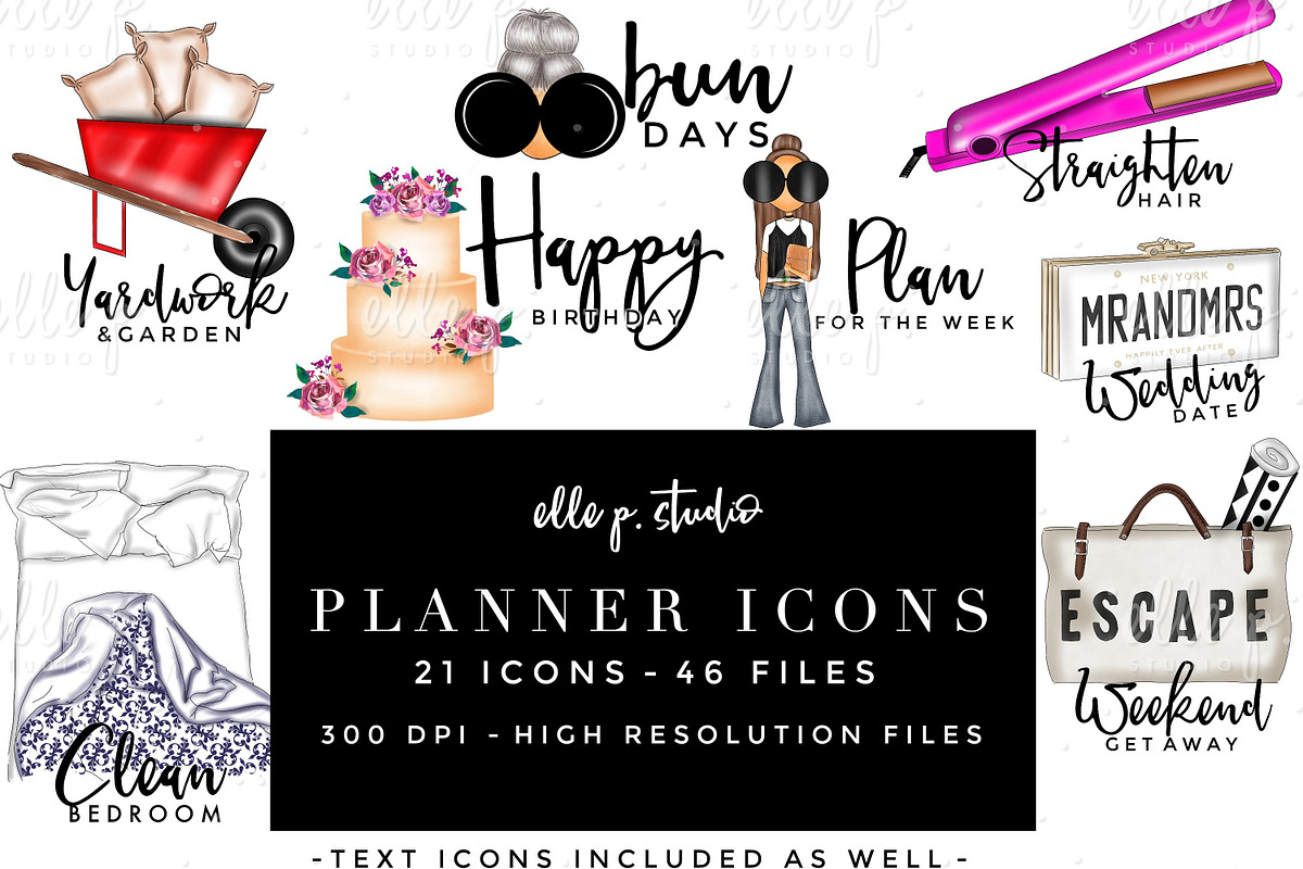 Planner Icons, an Icon by Elle P. Studio (Photo 1 of 2)