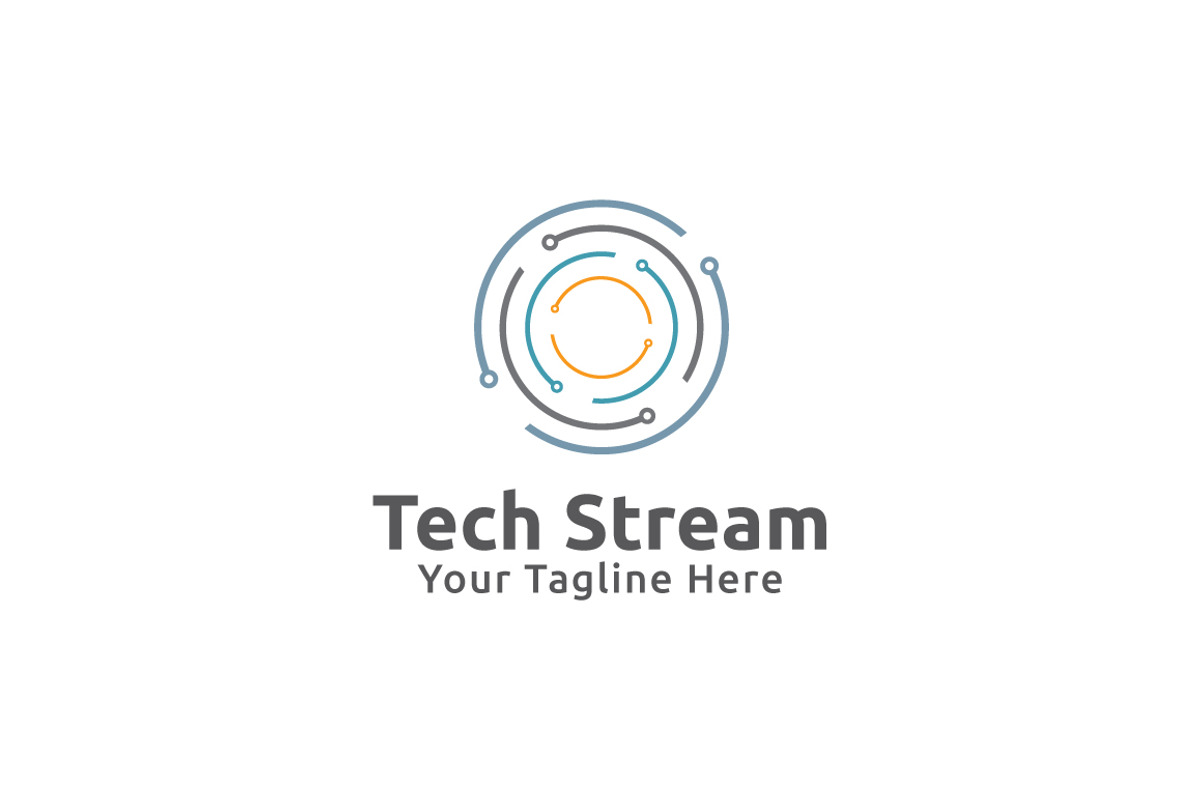 Tech Stream Logo Template, a Branding & Logo Template by Logo20