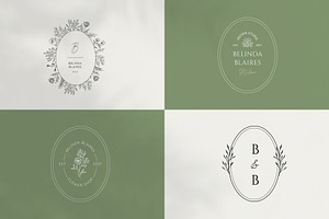 Minimal Flowers Logo Bundle