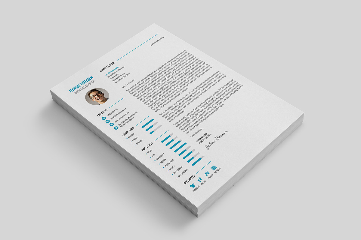 Resume / Cv, a Resume Template by HusamRayan (Photo 7 of 7)