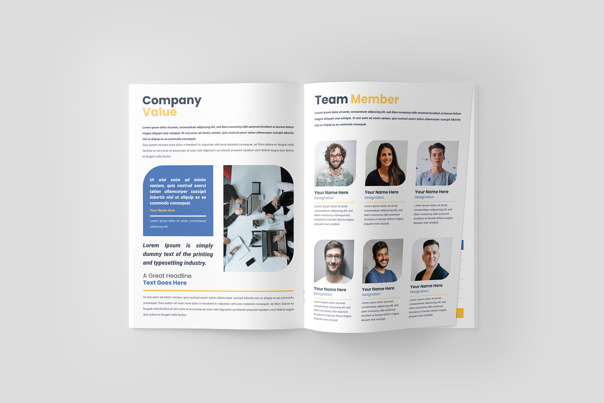 Business Magazine Brochure Template, a Brochure Template by zahidhossainalif (Photo 6 of 9)