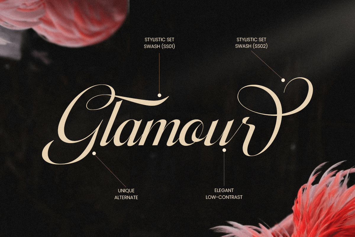Amoura - Elegant Luxury Script Font, a Script Font by Sensatype (Photo 4 of 13)