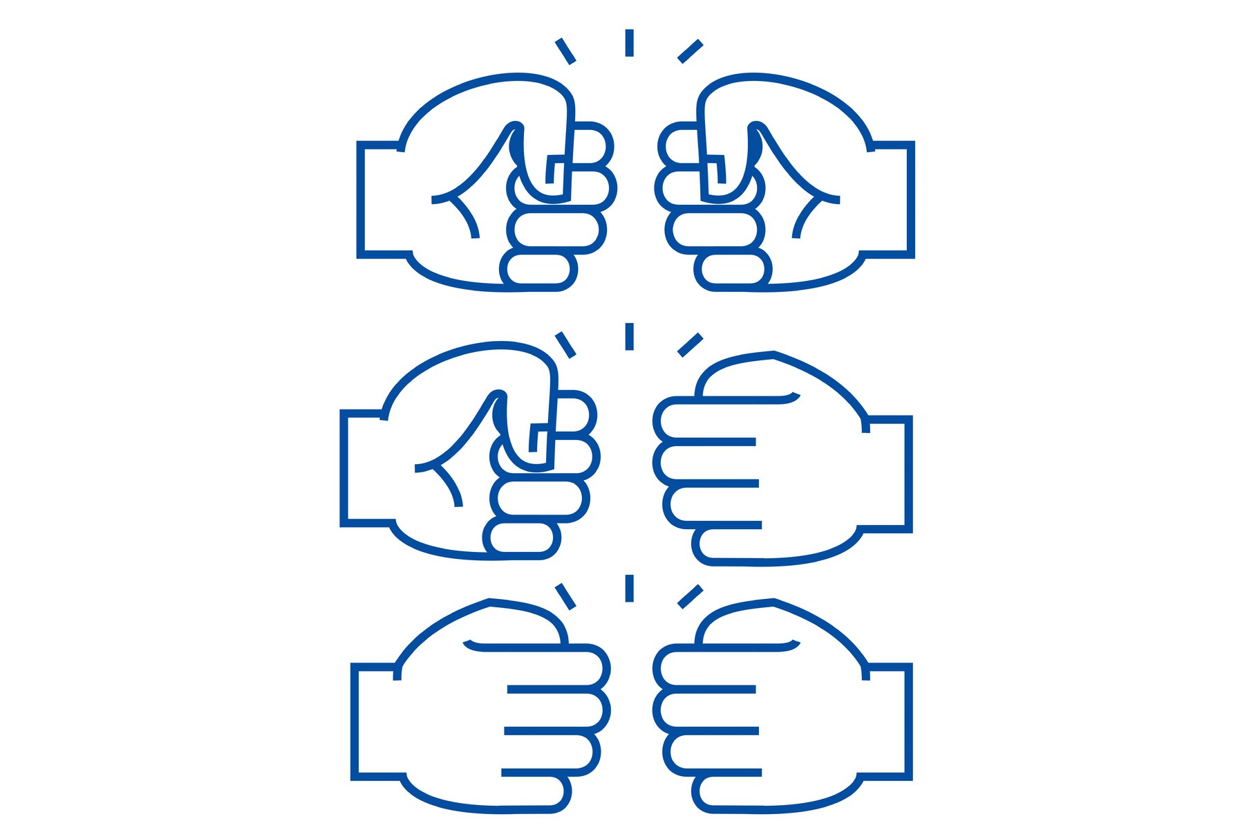 Fist Bump Line Icon Concept Fist by Urban Icon  Creative Market