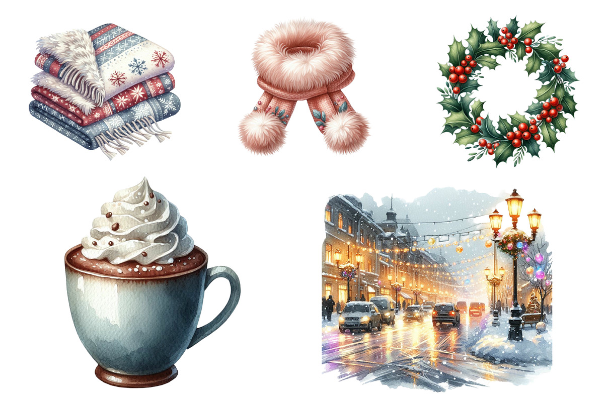 Cozy Winter Wonderland Collection, an Illustration by CreationArt (Photo 5 of 5)